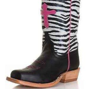 Zebra Print Anderson Bean Cowgirl boots